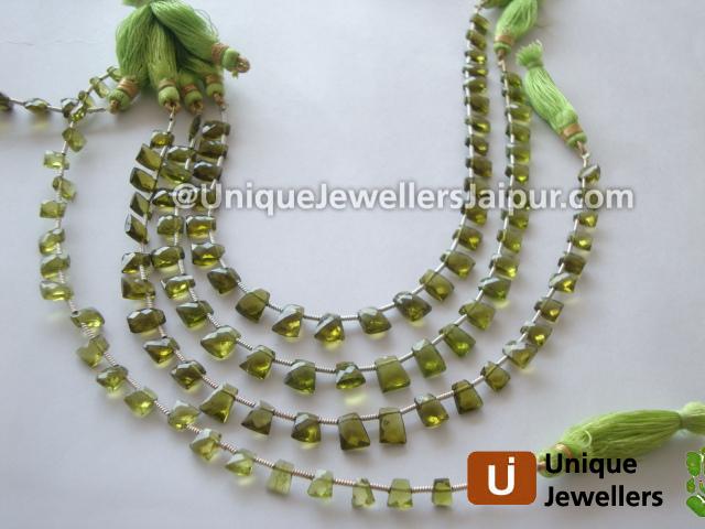 Idocrase Faceted Tie Beads